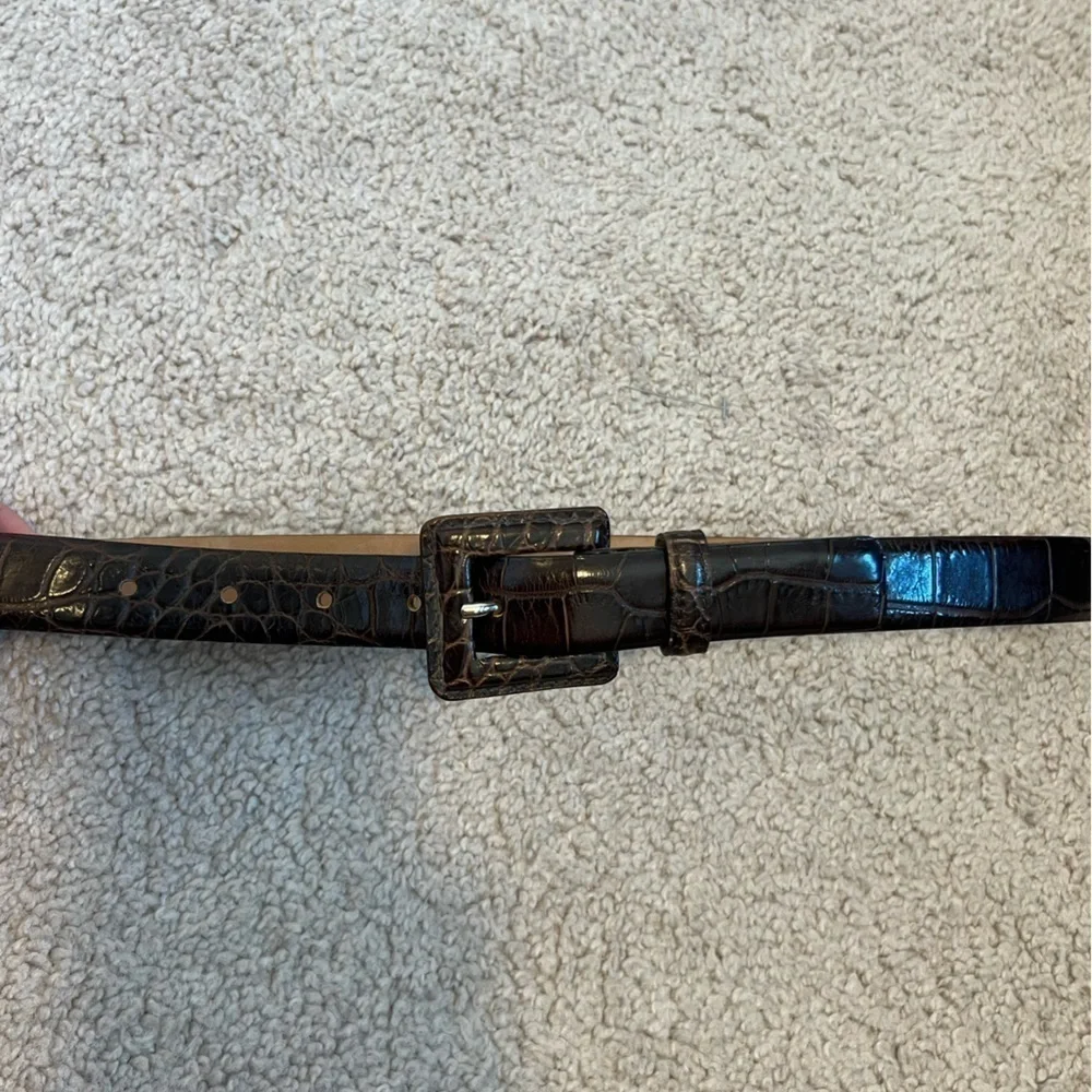 Tanner Women’s Brown Genuine Leather Belt Size Small‎